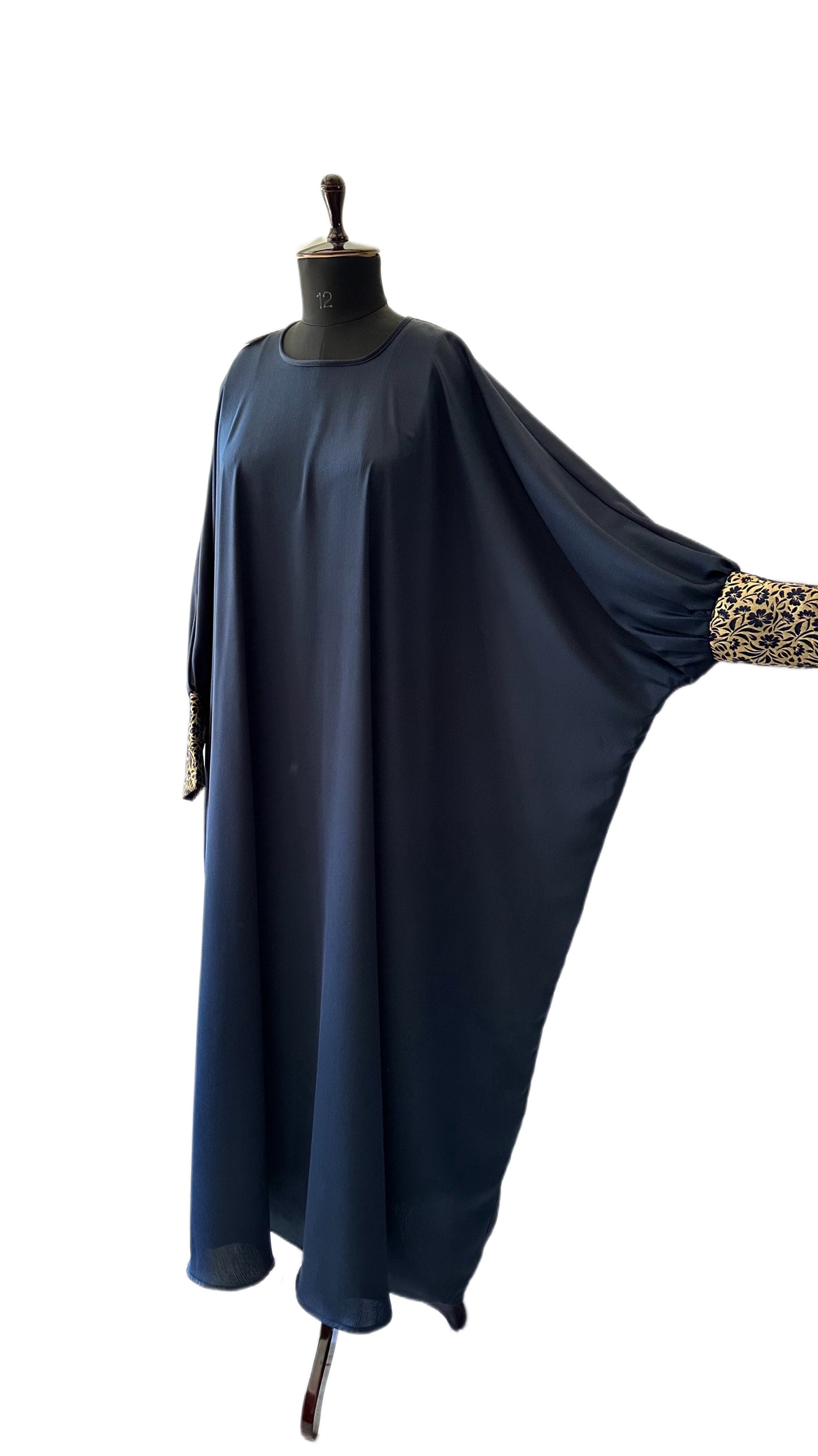 Navy Blue Bisht Abaya