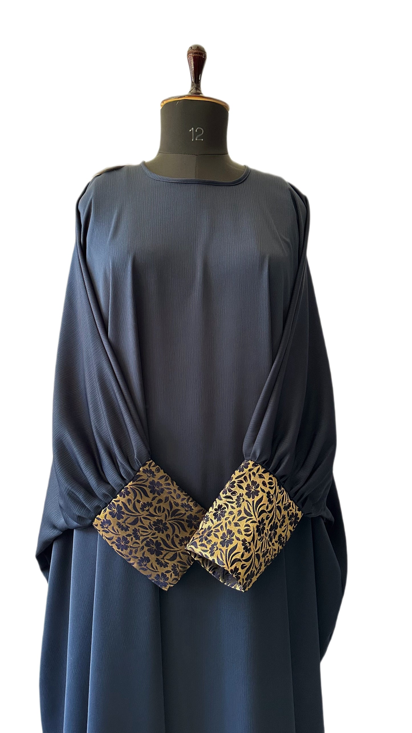 Navy Blue Bisht Abaya