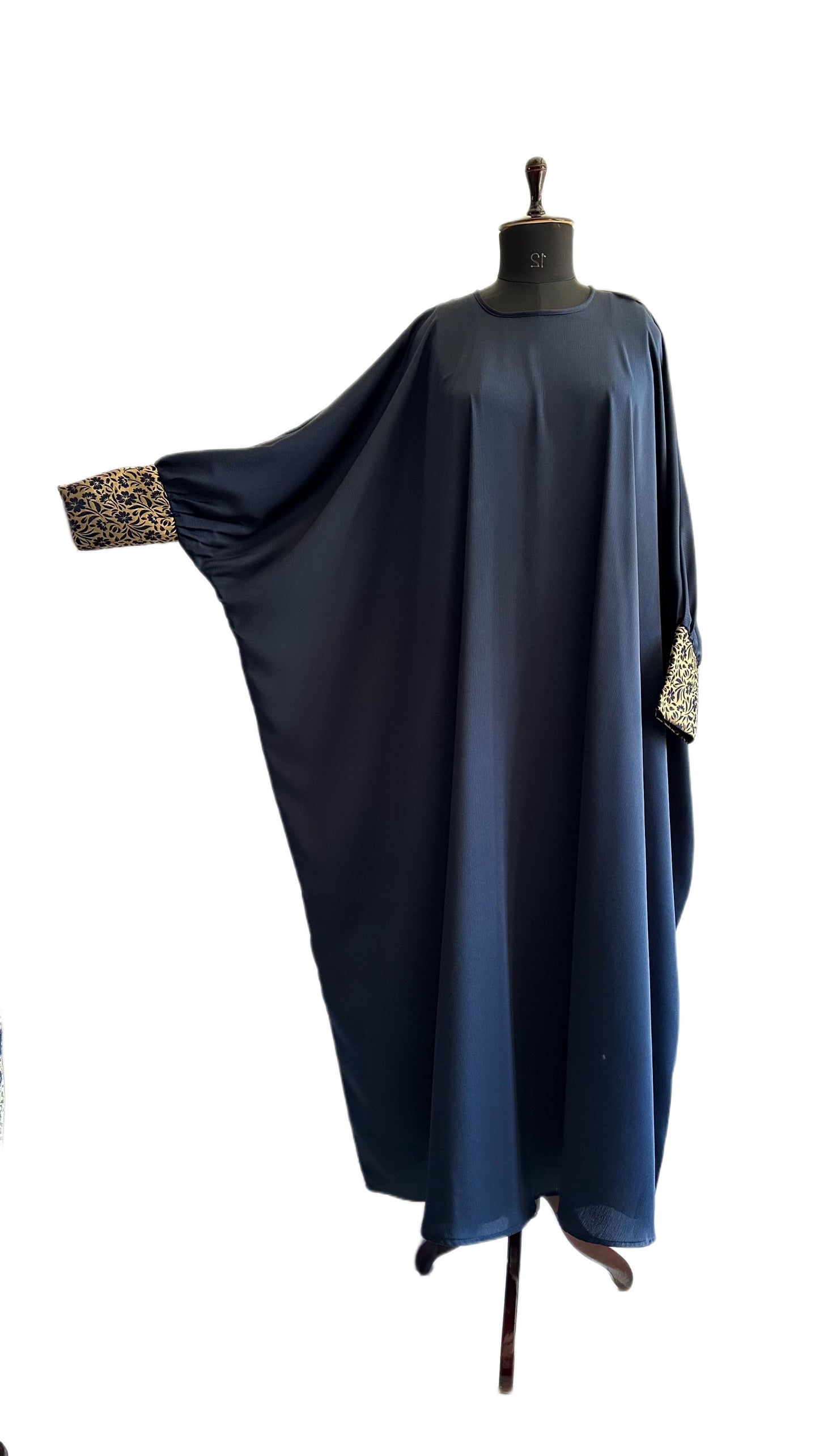 Navy Blue Bisht Abaya