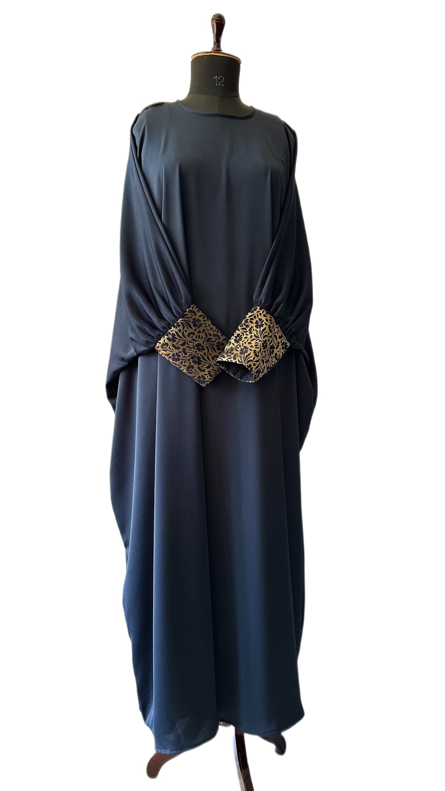 Navy Blue Bisht Abaya