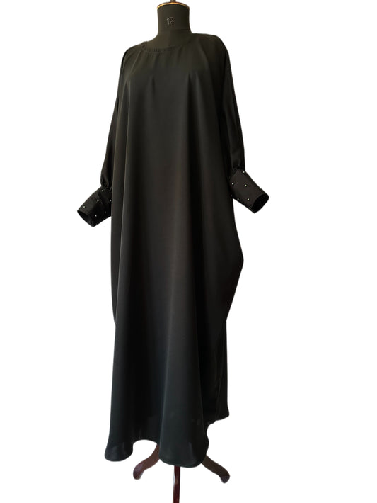 Pearl Cuffs Batwing Abaya