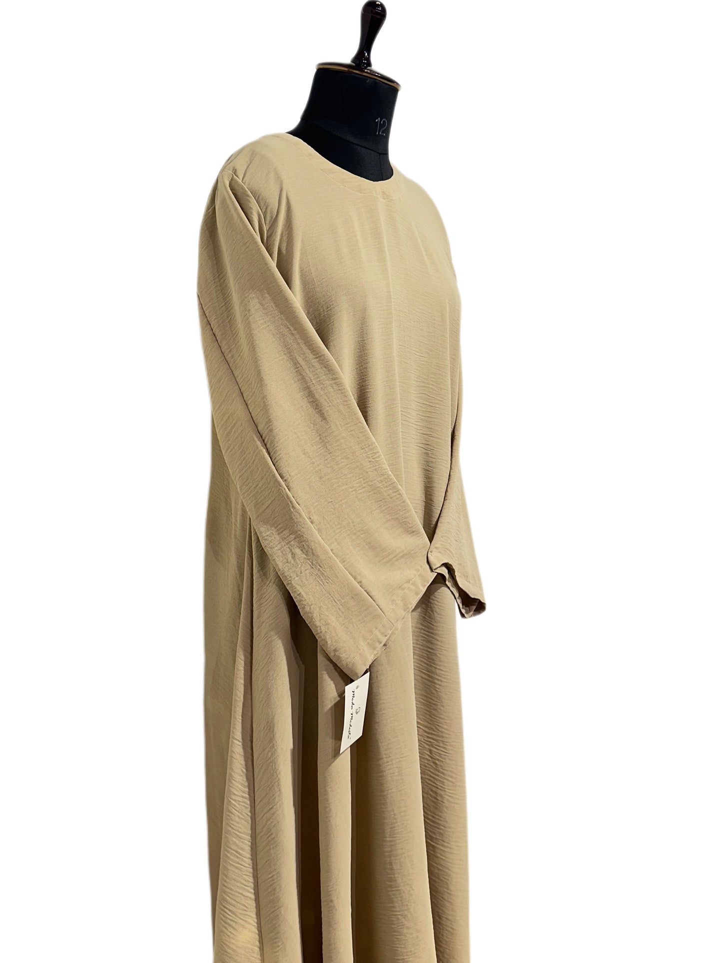 Beige Basic Abaya